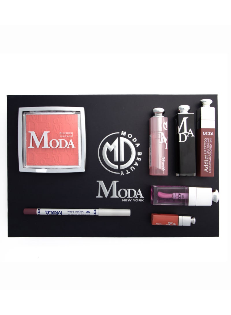 MODA BEAUTY Mini Moda Box – Complete Luxury Makeup Set (7 Pieces) - Image 3
